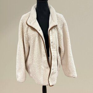Cozy Cream Sherpa Fleece Jacket 🤍